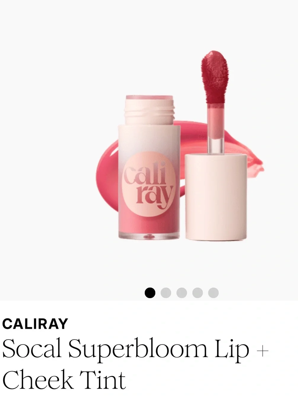 NWT Cali Ray Socal Superbloom Lip & Cheek Tint in shade Wildflower
